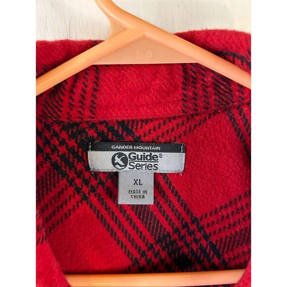 Gander Mountain guide series red black plaid men’s xl rn#85856 - Picture 2 of 7